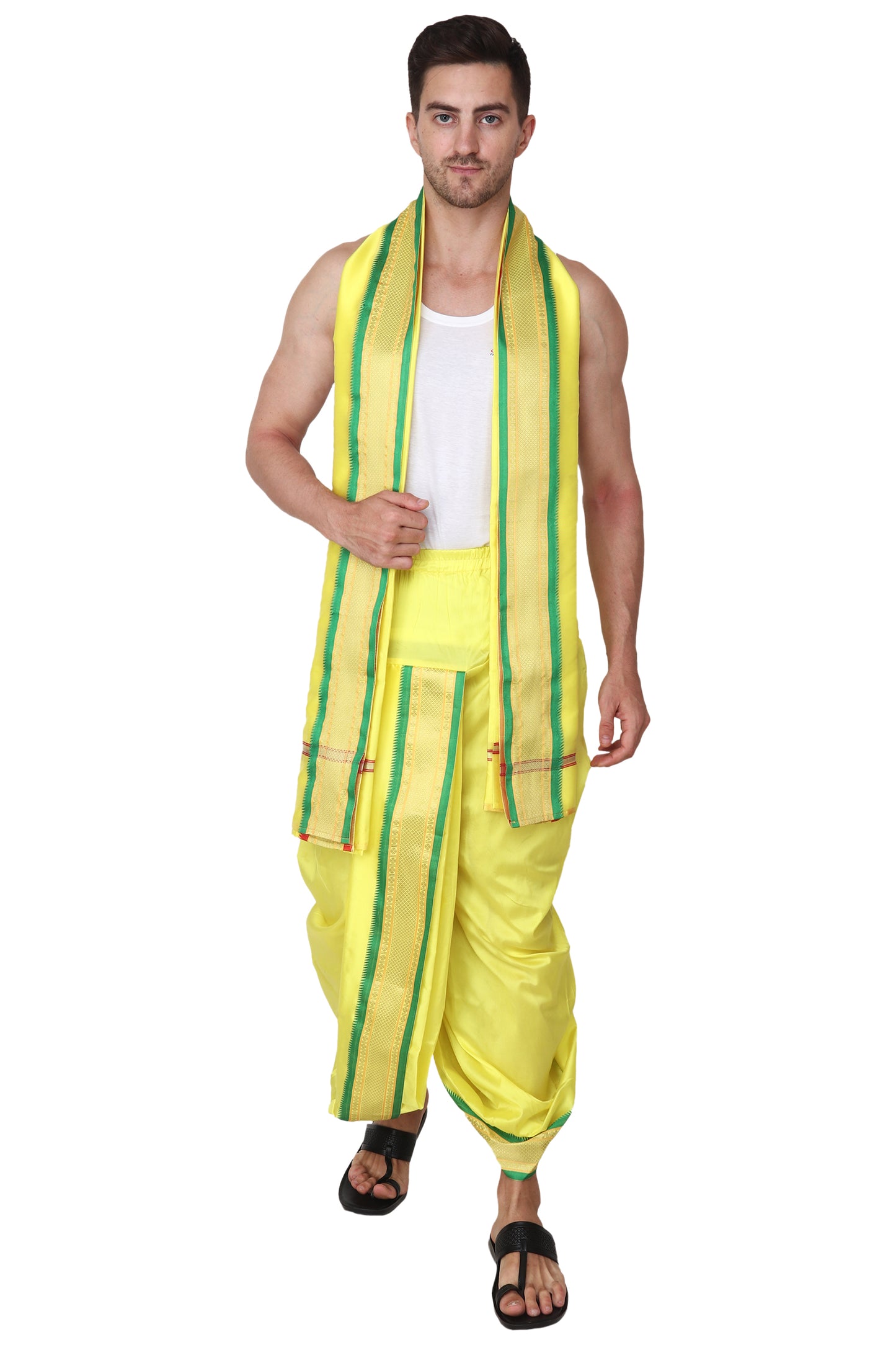 Yellow Dhoti for Men