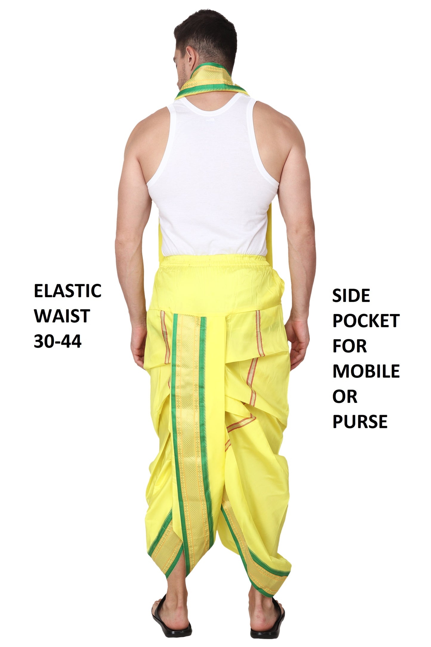 Yellow Dhoti for Men