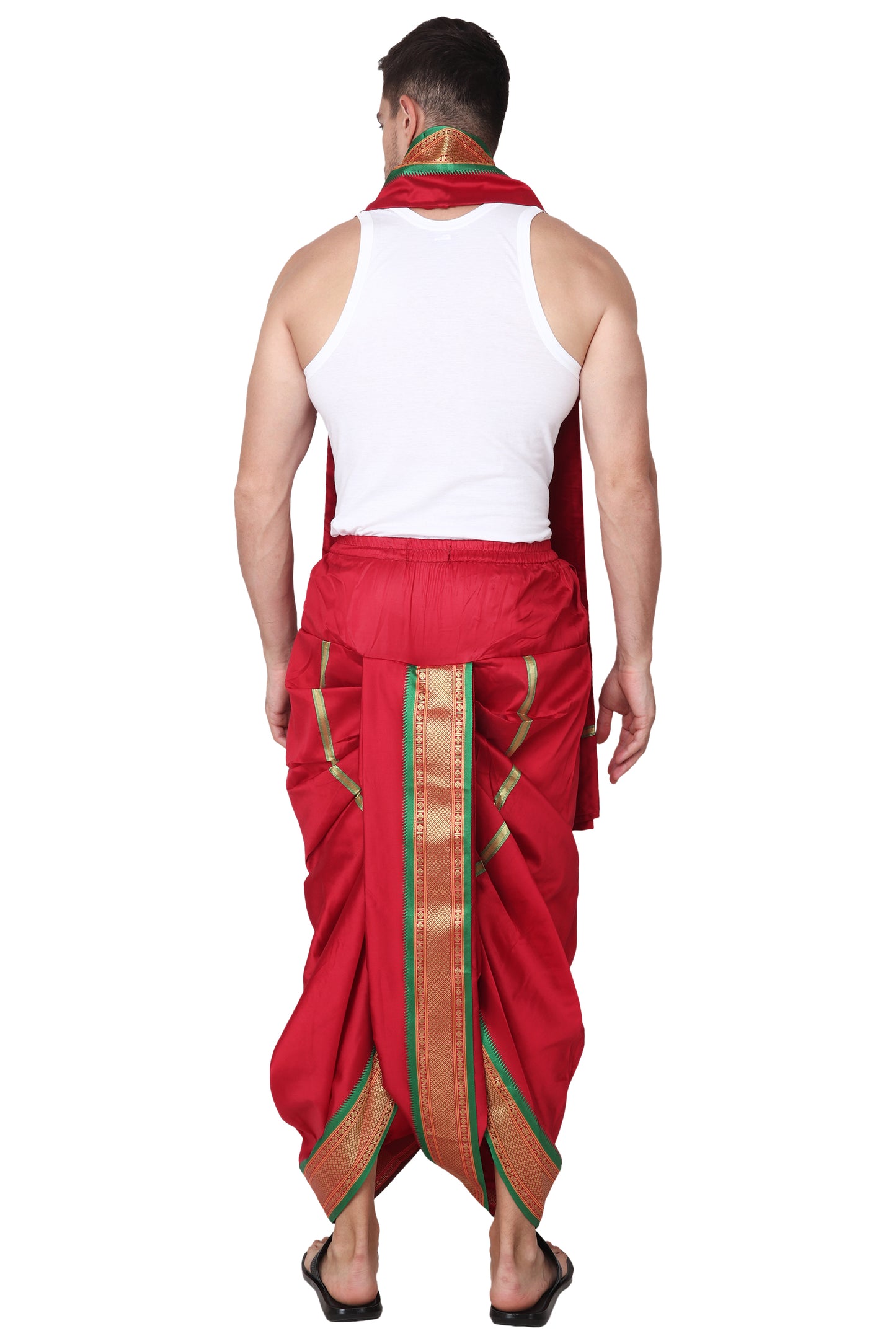 Maroon Color - Ready to Wear - Dhoti Set