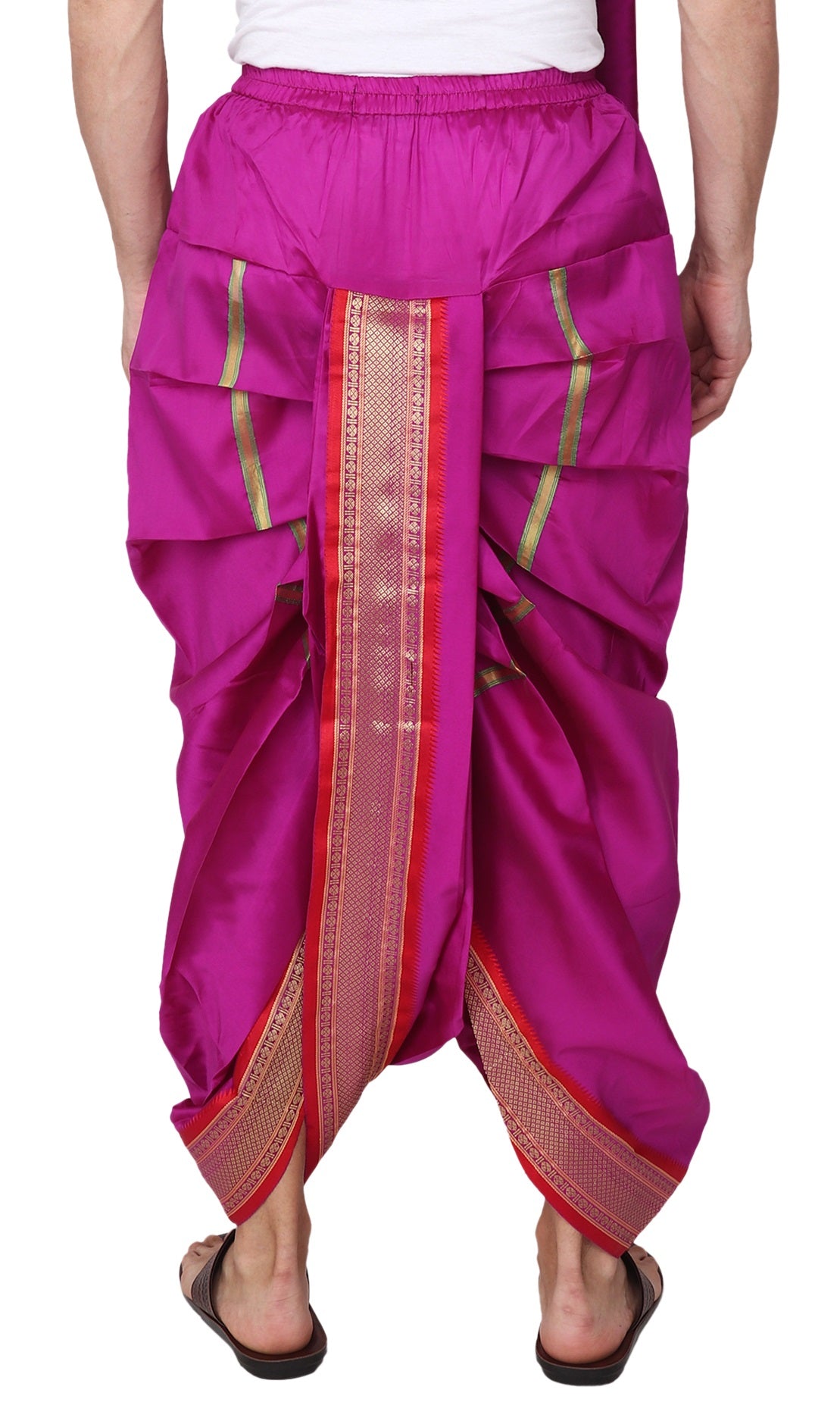 Purple-Megenta Dhoti - Ready to Wear - Dhoti Pant for Men